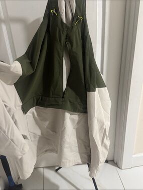 adidas Olive and Cream Performance Hooded Jacket